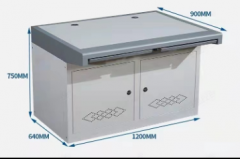 监控操作台厂家网络机柜指挥中心调度台监控电视墙安防弧形控制台