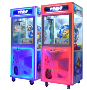 跨境供货促销互联网粉色英伦风娃娃机超大豪华投币抓娃娃机游戏机